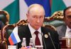 Vladímir Putin: BRICS son la alternativa al sistema financiero impuesto por Occidente El presidente de Rusia, Vladímir Putin, durante su participación en la XVIII Cumbre de los BRICS, en la India.