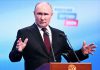 Putin califica de “payasada política” las advertencias de Estonia sobre una guerra con Rusia El presidente de Rusia, Vladímir Putin en su sede de campaña en Moscú