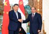 China y Egipto amplian alianza con nueva inversión en el Canal de Suez Xi Jinping y Abdel Fattah al-Sisi se estrechan la mano durante un encuentro en Egipto.