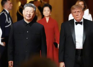 Xi Jinping destaca una nueva coyuntura histórica entre China y EE.UU. Xi Jinping y Donald Trump durante una cena de Estado en la Casa Blanca.