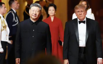 Xi Jinping destaca una nueva coyuntura histórica entre China y EE.UU. Xi Jinping y Donald Trump durante una cena de Estado en la Casa Blanca.