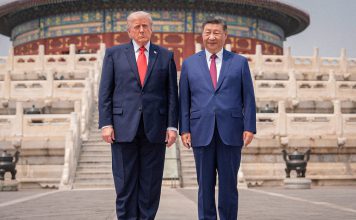 China y Estados Unidos preparan terreno para la cumbre Xi-Trump Presidentes de China y Estados Unidos durante un encuentro en Pekín