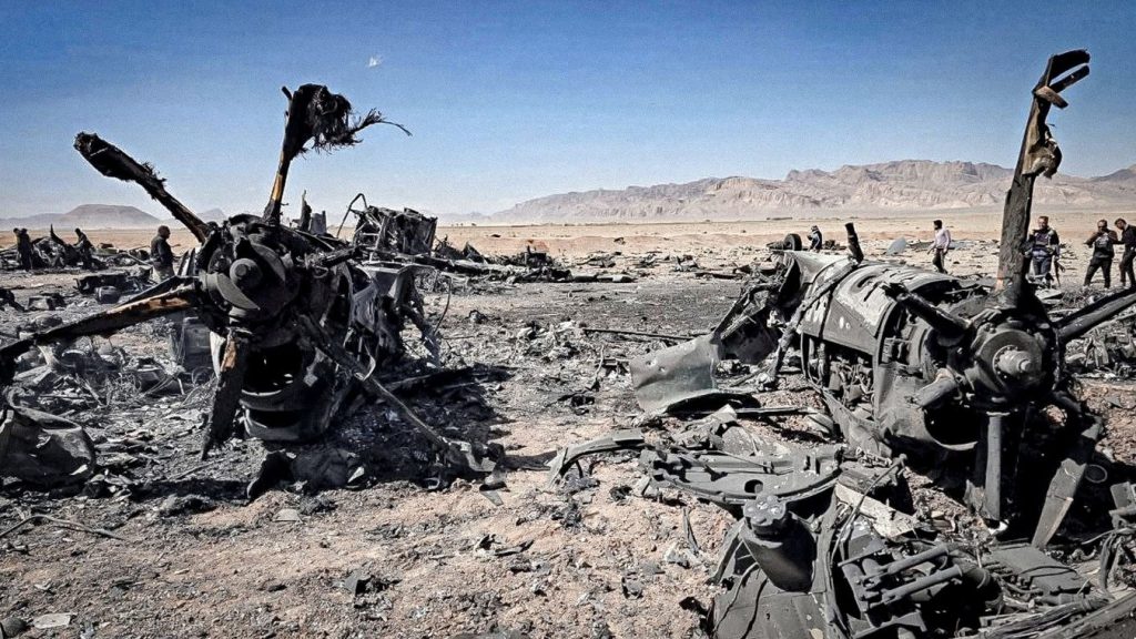 Aeronave estadounidense destruida durante una misión de rescate de un piloto derribado en combate contra Irán