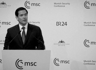 Irán acusa a Marco Rubio de doble rasero tras su discurso en Grecia El secretario de Estado de los Estados Unidos, Marco Rubio, pronuncia un discurso inaugural en la 62.ª Conferencia de Seguridad de Múnich.
