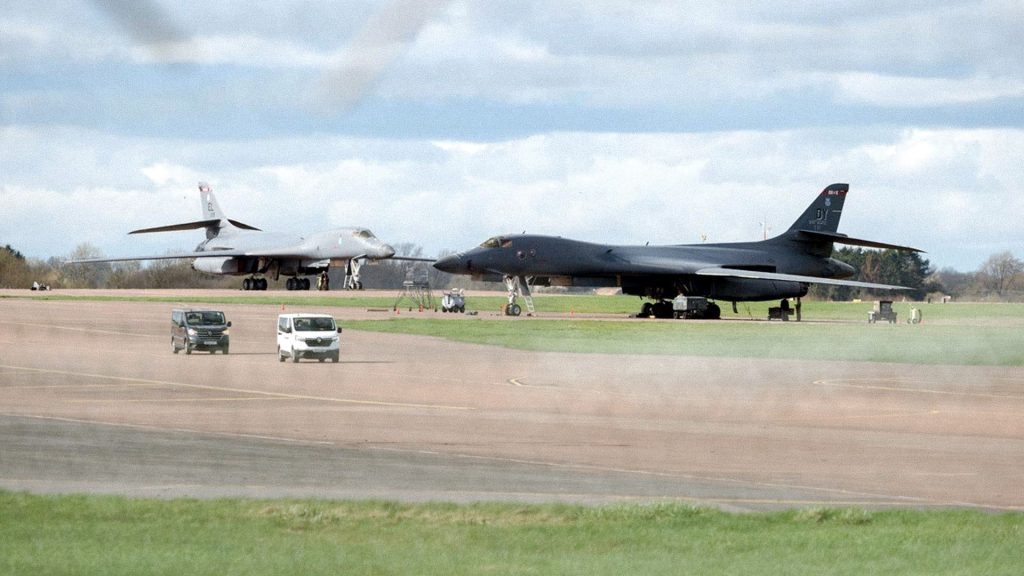 Base aérea de la Real Fuerza Aérea británica (RAF) en Fairford, Gloucestershire.