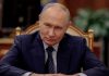 Kremlin: Ucrania pagará un alto precio por los ataques contra civiles en Rusia El presidente de Rusia, Vladímir Putin, durante una ronda de prensa en Moscú