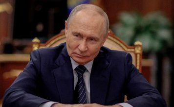 Kremlin: Ucrania pagará un alto precio por los ataques contra civiles en Rusia El presidente de Rusia, Vladímir Putin, durante una ronda de prensa en Moscú
