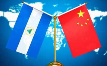 Nicaragua felicita a Xi Jinping por los 77 años de la República Popular China Las banderas de Nicaragua y China, símbolo de los lazos de amistad, cooperación y solidaridad entre ambas naciones