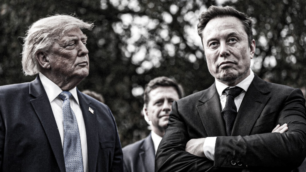 Donald Trump, Presidente de Estados Unidos y el empresario Elon Musk