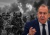 Rusia rechaza despliegue de infraestructura militar de la OTAN en Afganistán El ministro de Asuntos Exteriores de Rusia, Serguéi Lavrov en primer plano y soldados de la OTAN de fondo