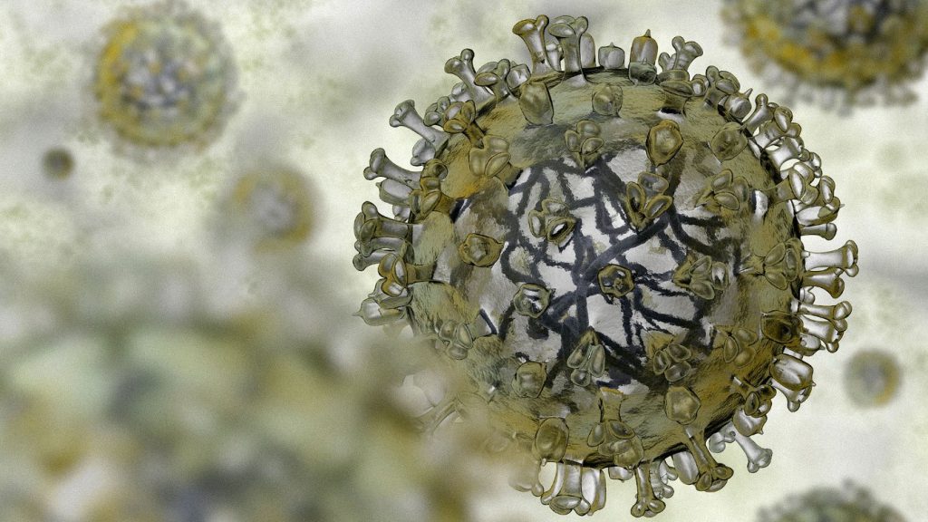 Imagen ilustrativa de un virus generada mediante inteligencia artificial