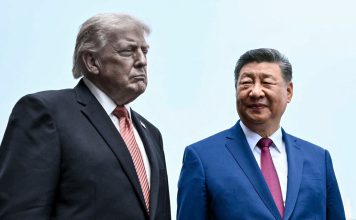 Corea del Norte advierte a Estados Unidos de no provocar a China Xi Jinping y Donald Trump durante su visita al Templo del Cielo en Beijing.