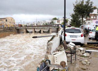 DANA Adam deja al menos cinco muertos y miles de evacuados en España Inundaciones por la crecida del río Girona en Alicante, España, tras las lluvias de la DANA Adam.
