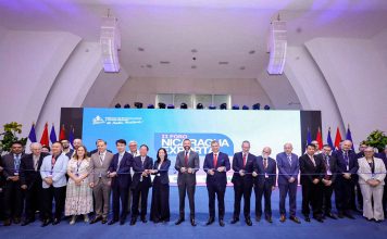Foro Nicaragua Exporta abre nuevas rutas comerciales globales Delegados nacionales e internacionales durante la inauguración del segundo Foro Nicaragua Exporta.