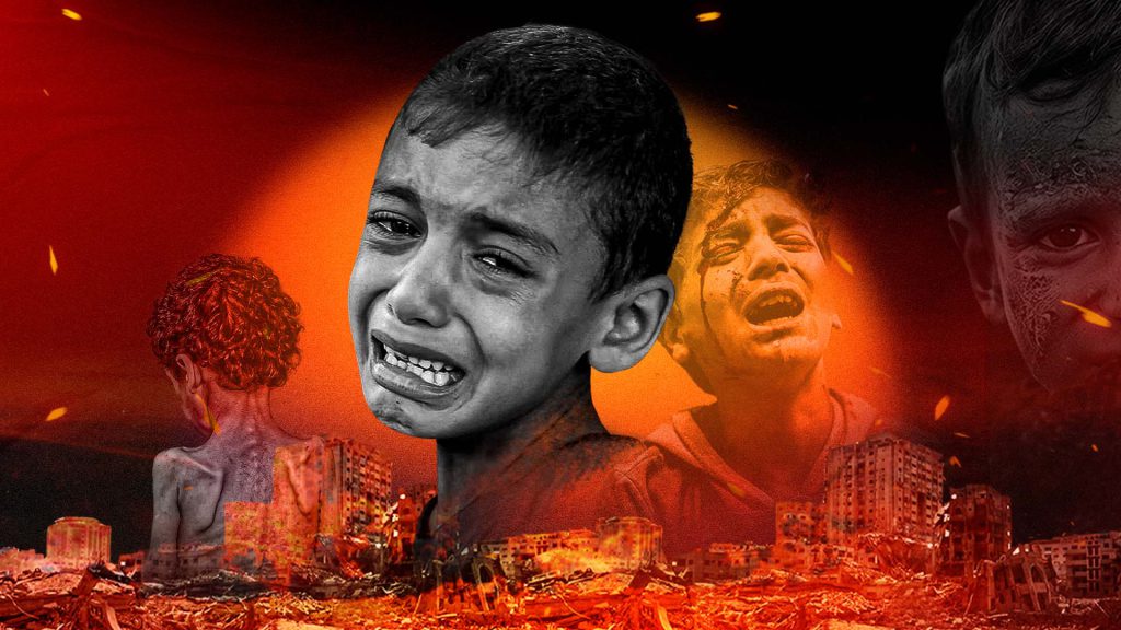 Imagen ilustrativa sobre la devastación en Gaza tras tres años del genocidio.