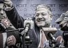 Ministro israelí abandona evento tras ser interrumpido por universitarios Itamar Ben-Gvir, ministro de Seguridad Nacional de Israel, durante una rueda de prensa rodeado de micrófonos.