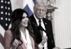 Donald Trump destituye a su embajadora en Grecia tras escándalo político Kimberly Guilfoyle y Donald Trump durante un acto en la Casa Blanca.