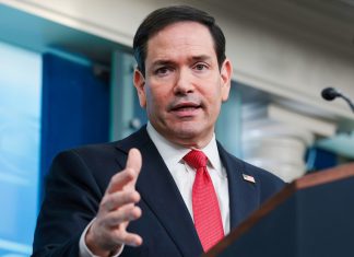 Marco Rubio: Si no fuera por Estados Unidos, Ucrania no existiría Marco Rubio, secretario de Estado de Estados Unidos, durante una intervención ante los medios.