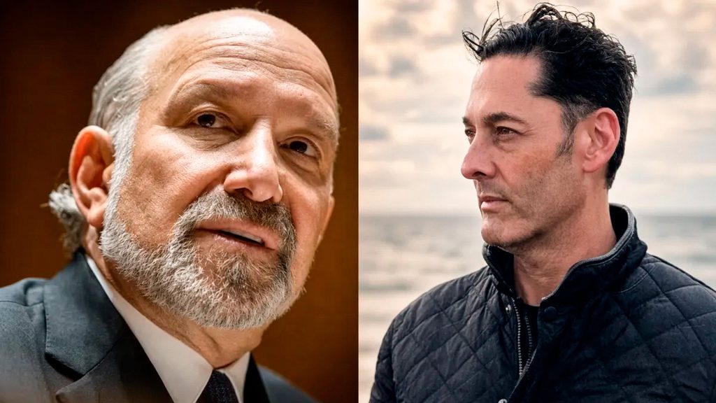 Montaje de Simón Andriesz y Howard Lutnick relacionado con el caso Epstein.