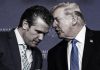Estados Unidos evalúa nuevos ataques contra Irán antes de las elecciones legislativas Donald Trump y Pete Hegseth durante una conversación en Estados Unidos.