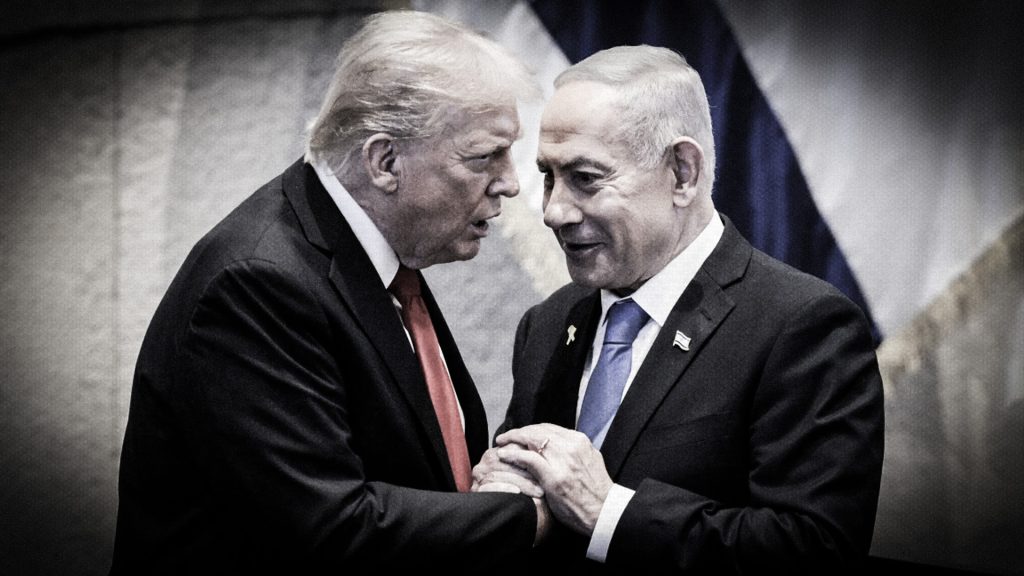 Donald Trump y Benjamín Netanyahu durante un encuentro entre Estados Unidos e Israel.