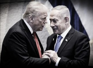 Operación de Falsa Bandera: Irán advierte que Israel y EE.UU. están tramando algo Donald Trump y Benjamín Netanyahu durante un encuentro entre Estados Unidos e Israel.