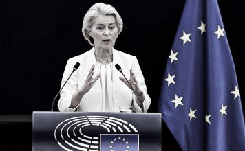 Eurodiputado denuncia doble rasero de la UE contra Rusia Ursula von der Leyen durante una intervención en el Parlamento Europeo.